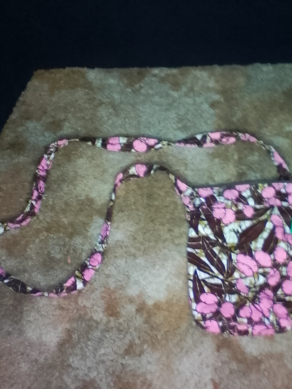 Pink Floral Crossbody Bag